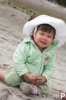 Nara Sitting In The Sand