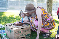 Jones Family Blowing Out Candles