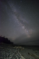 Colourful Milky Way With Beach