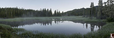 Fog On Early Morning Lake