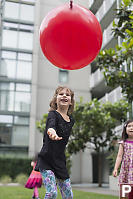 Noelle With Red Balloon