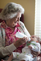 Grandma Feeding Claira