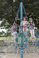 Claira Haley And Abby On Rope Climber