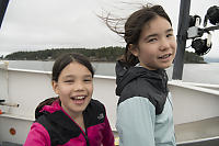 Nara And Claira On Ferry