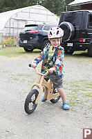 Beau On Strider Bike