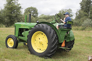 James Driving In Upper Field