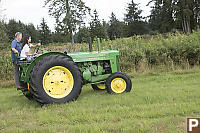 Turning Tractor At End Of Field