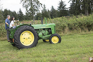 Turning Tractor At End Of Field