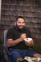 Nathan With Dessert