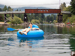 Claira At Rail Bridge