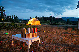 Toys And Lit Tent