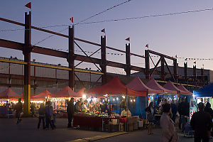 Stalls At Night Market