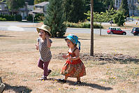 Abby And Nara Walking Back