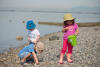 James Marcus And Nara Picking Rocks