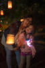 Jennie And Nara With Swinging Lanterns