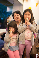 Having Ice Cream With Grandma