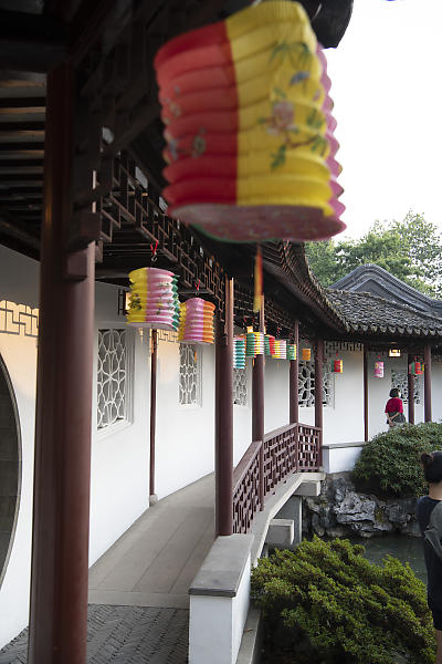 Lanterns Along Walkway