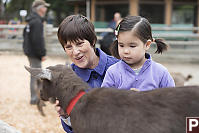 Grandma And Nara With AGoat