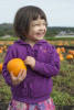 Claira With Her Pumpkin