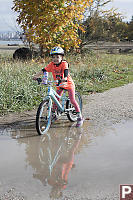 Claira With Reflected Bike