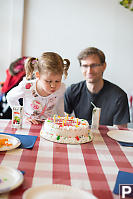 Noelle Blowing Out The Candles