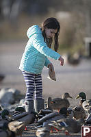 Claira Feeding Ducks