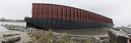 Barge On The Beach