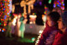 Nara And Grandma Looking At Lights