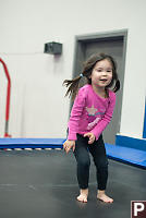 Nara Jumping On The Trampoline