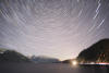 Star Trails Facing North At Porteau Cove