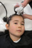 Nara With Bubbles In Hair