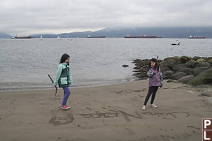 Running On Sandy Beach