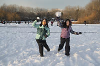 Kids Throwing Snowballs At Me