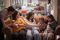 Three Kids On Couch