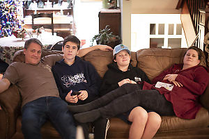 Williams Family On Couch