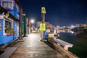Brightly Lit Wharf
