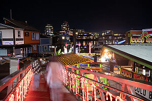 Christmas Lights At Fishermans Wharf