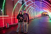 Claira And Nara With Rainbow Lights