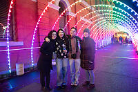Helen Kids And Grandma With Rainbow Lights