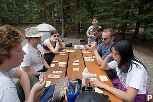 Playing Cards At Table