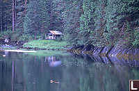 Cabin at End of Cascade Inlet