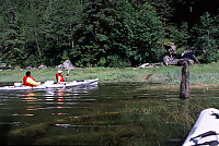 Kayaking into Eucott Hot Spring