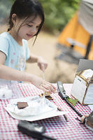 Claira Making Smore