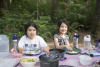 Eating Dinner At The Campsite