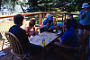 Playing Mahjong On The Deck