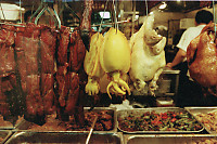 Meat Hanging On Rack