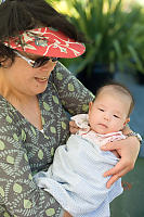 Grandma And Nara At Garden