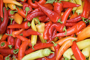 Bin Full Of Peppers