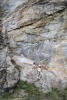 Kids Sitting On Rock Face