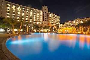 Resort Pool At Night